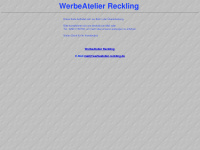 werbeatelier-reckling.de Webseite Vorschau