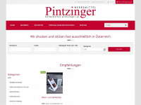werbemittel-pintzinger.at Webseite Vorschau