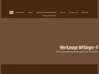 werkzeuge-singer.de Webseite Vorschau