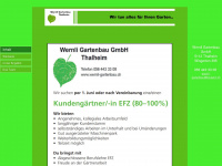 wernli-gartenbau.ch Webseite Vorschau