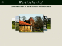 werthschenhof.de Webseite Vorschau