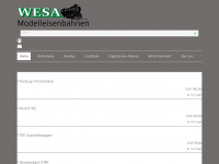 wesa-trains.ch Webseite Vorschau