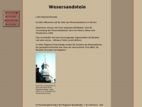 wesersandstein.de Webseite Vorschau