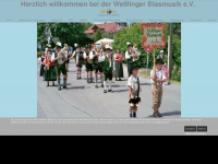 wesslinger-blasmusik.de Webseite Vorschau
