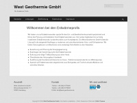west-geothermie.de Webseite Vorschau