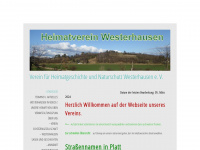 westerhausen-heimat.de Webseite Vorschau