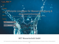 wet-wassertechnik.at Webseite Vorschau