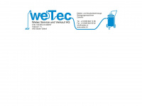 wetec.ch Webseite Vorschau