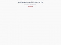 wettbewerbsrecht-frankfurt.de Webseite Vorschau