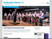 musikverein-loffenau.de Webseite Vorschau