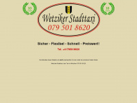 wetziker-stadttaxi.ch Webseite Vorschau
