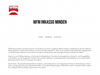 wfm-inkasso.de Webseite Vorschau