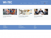 wi-tec-gmbh.de Webseite Vorschau