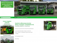 wicky-transporte.ch Webseite Vorschau