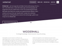 widderhall.ch Webseite Vorschau