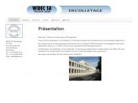 widec.ch Webseite Vorschau