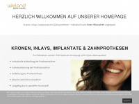 wieland-dental.at Webseite Vorschau