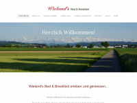 wielands-bnb.ch Webseite Vorschau