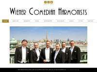 wienercomedianharmonists.at Webseite Vorschau