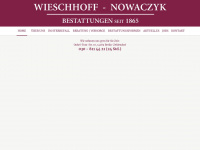 wieschhoff-bestattungen.de Webseite Vorschau