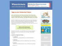wiesntickets.de Webseite Vorschau