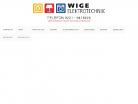 wige-elektrotechnik.de Webseite Vorschau