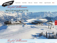 wildenkarhuette.at Webseite Vorschau