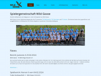 wildgoose.ch Webseite Vorschau