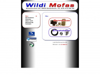 wildi-mofas.ch Webseite Vorschau