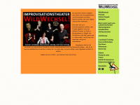 wildwechsel-improtheater.de Webseite Vorschau
