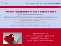 wilhelm-physio.de Webseite Vorschau