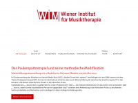 wim-musiktherapie.at Webseite Vorschau