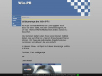 win-pr.de Webseite Vorschau
