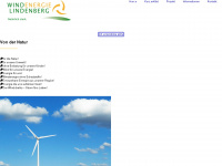 windenergie-lindenberg.ch Webseite Vorschau
