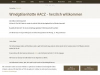 windgaellenhuette.ch Webseite Vorschau