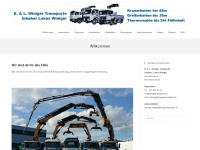 winigertransporte.ch Webseite Vorschau