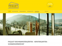 wintergarten-paquet.de Webseite Vorschau