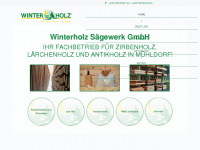 winterholz.at Webseite Vorschau
