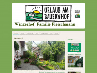 winzerhof-fleischmann.at Webseite Vorschau
