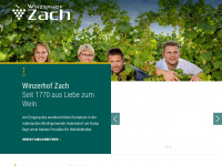 winzerhof-zach.at Webseite Vorschau