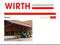 wirth-landmaschinen.ch Webseite Vorschau