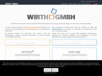 wirth-maschinenbau.de Webseite Vorschau