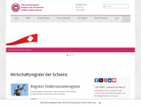 wirtschaftsregister.ch Webseite Vorschau