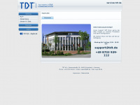 services.tdt.de Webseite Vorschau