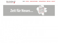 wirz-schriften.ch Webseite Vorschau