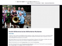 woelfersheimer-musikanten.de Webseite Vorschau
