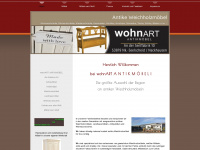 wohnart-furniture.de Webseite Vorschau