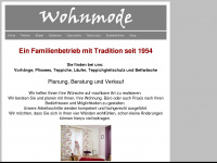 wohnmode.ch Webseite Vorschau