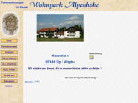 wohnpark-alpenhoehe.de Webseite Vorschau