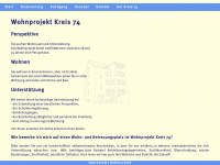wohnprojekt-kreis74.de Webseite Vorschau